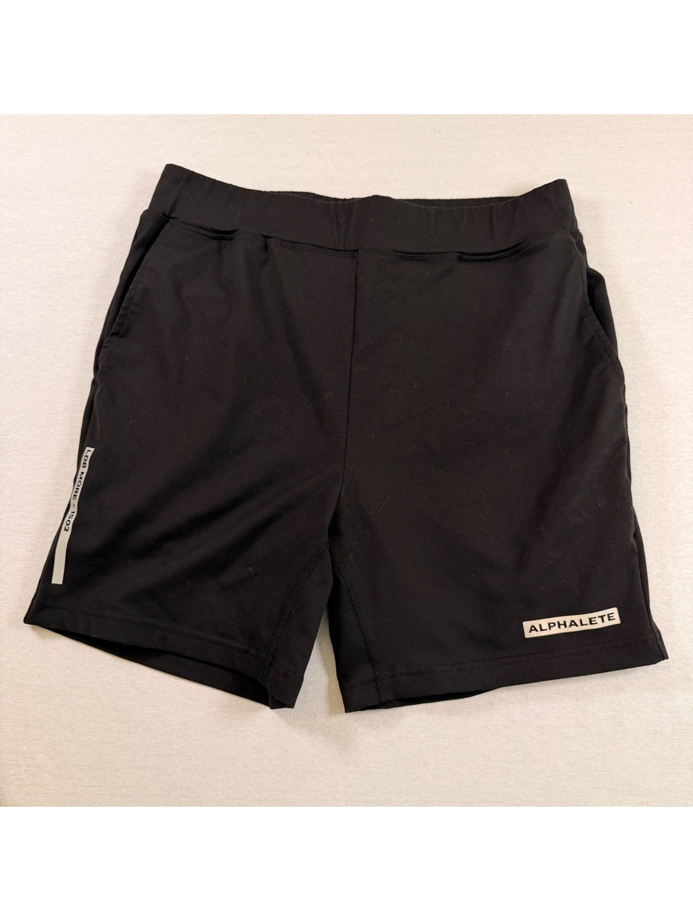 Alphalete Premium Training Shorts Black Men's Size M Gym